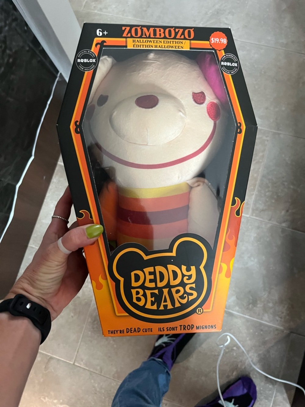 Zombozo Halloween Edition Plush - White & Pink